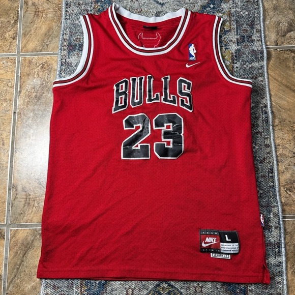 Nike Men's Chicago Bulls Jordan #23 Swingman Jersey Vintage 90's Sz Large+2